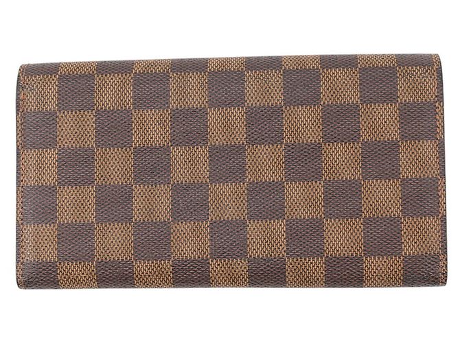 Monedero Louis Vuitton Damier Ebene Castaño - vista 3