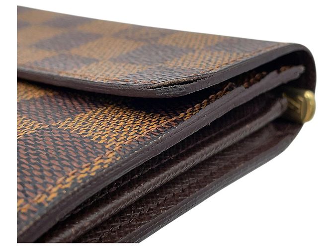 Monedero Louis Vuitton Damier Ebene Castaño - vista 6