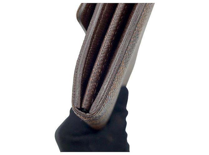 Monedero Louis Vuitton Damier Ebene Castaño - vista 7