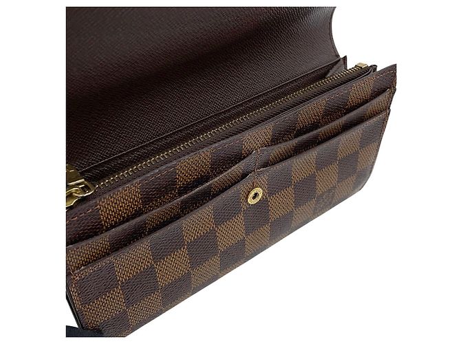 Monedero Louis Vuitton Damier Ebene Castaño - vista 8