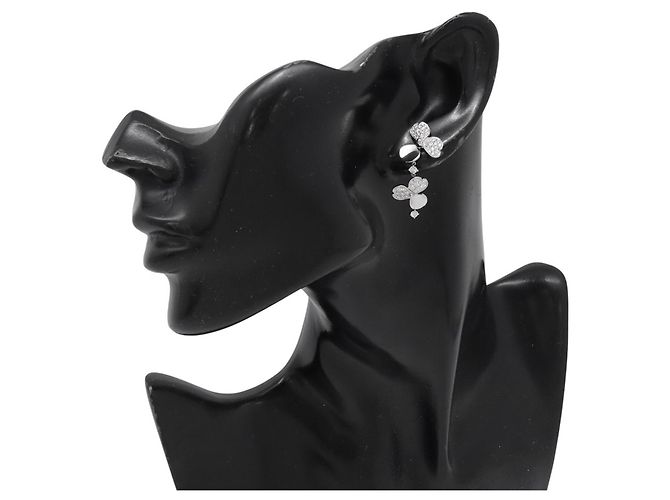 Tiffany & Co. Paper Flower Diamantohrringe Silber - Ansicht 4