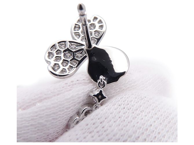Tiffany & Co. Paper Flower Diamantohrringe Silber - Ansicht 7