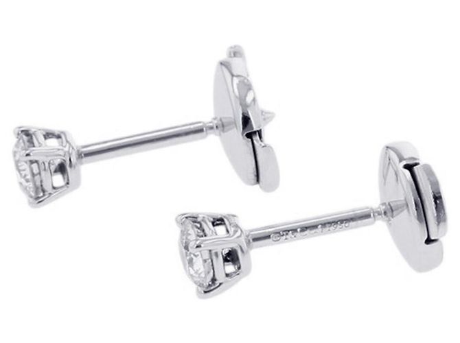 Tiffany & Co. Solitär-Diamantstecker Silber - Ansicht 2