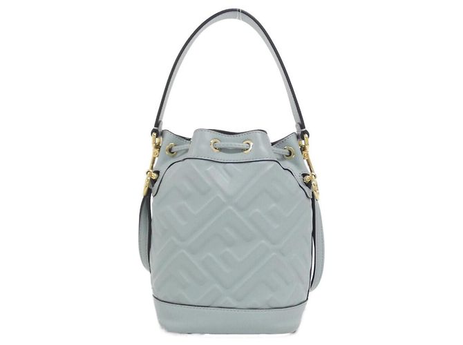 Borsa a mano Fendi Mini Mon Trésor Blu - vista 2