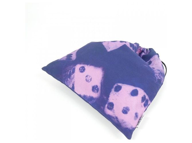 Borsa Pouch Loewe C822057X39 Rosa Blu - vista 2
