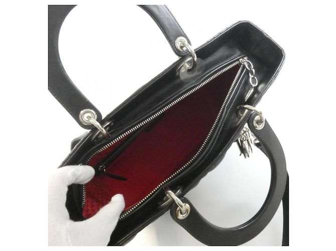 Borsa Christian Dior Lady Dior Nero - vista 7