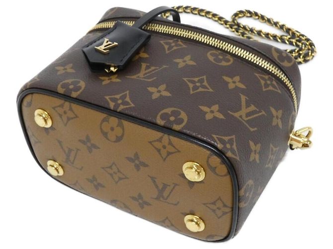 Borsa Louis Vuitton Monogram Vanity PM Marrone Monogramma - vista 3