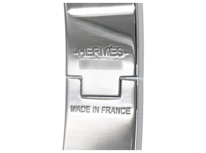 Hermès Bracciale con charm in smalto blu Hermes - vista 9