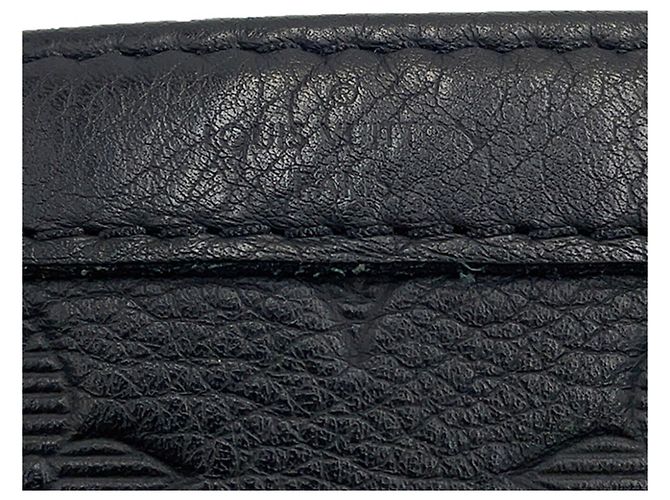 Portafoglio wearable Louis Vuitton Monogram Shadow Gaston Nero Monogramma - vista 16