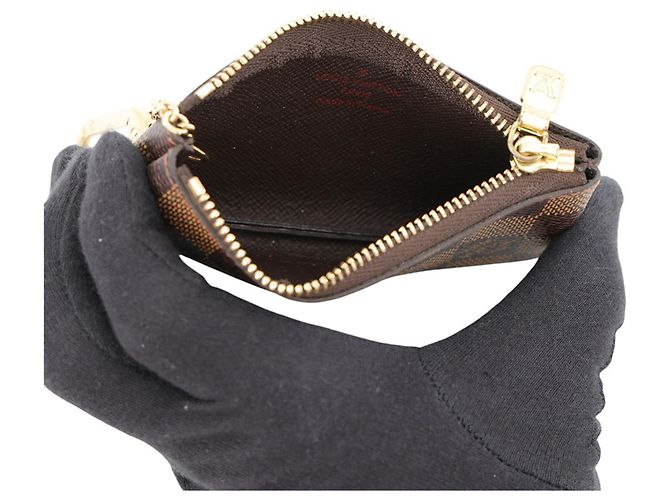 Monedero Louis Vuitton Damier Ebene Castaño - vista 4