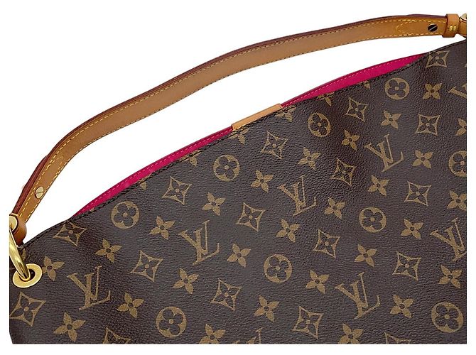 Borsa a tracolla Louis Vuitton Monogram Graceful MM Rosa - vista 11