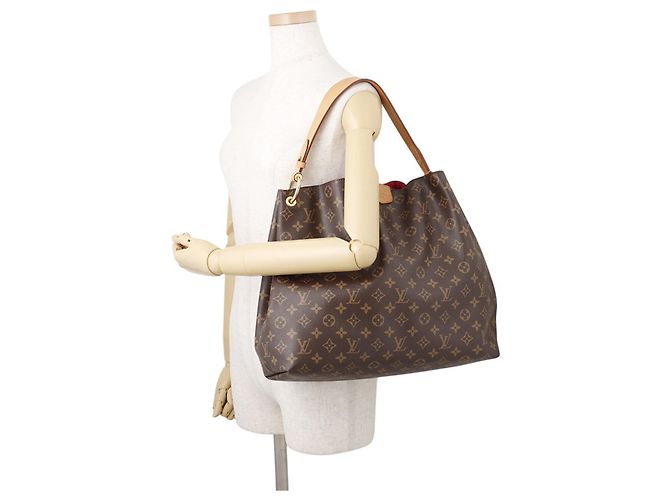 Borsa a tracolla Louis Vuitton Monogram Graceful MM Rosa - vista 4