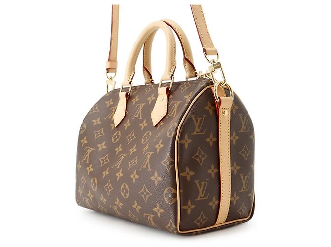 Borsa Louis Vuitton Monogram Speedy Bandoulière 25 Marrone - vista 2