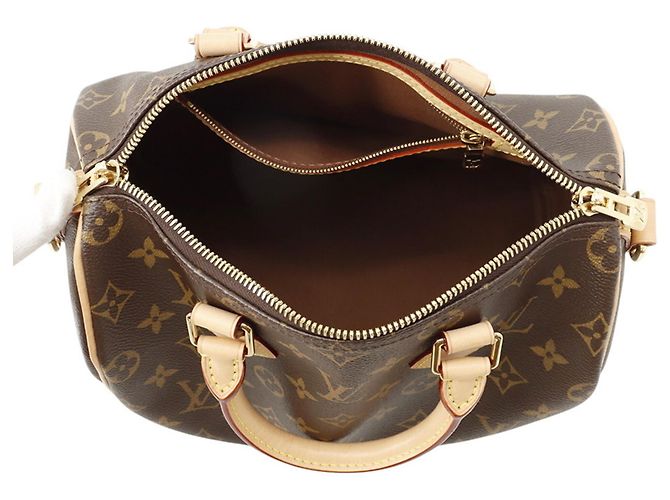 Borsa Louis Vuitton Monogram Speedy Bandoulière 25 Marrone - vista 6