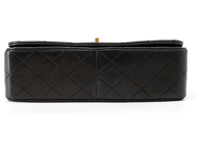 Borsa a tracolla Chanel in pelle nera con catena Nero - vista 3
