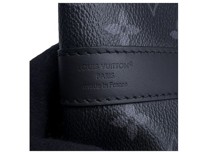 Keepall Borsa Boston Louis Vuitton Monogram Eclipse Nero Monogramma - vista 15