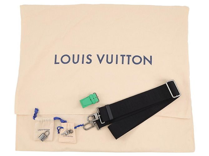 Keepall Borsa Boston Louis Vuitton Monogram Eclipse Nero Monogramma - vista 16