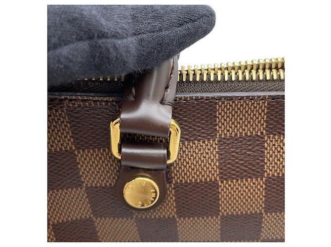 Borsa Louis Vuitton Damier Ebene Siena PM Marrone - vista 10