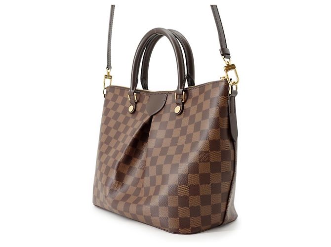 Borsa Louis Vuitton Damier Ebene Siena PM Marrone - vista 2
