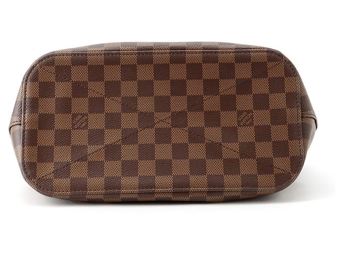 Borsa Louis Vuitton Damier Ebene Siena PM Marrone - vista 3