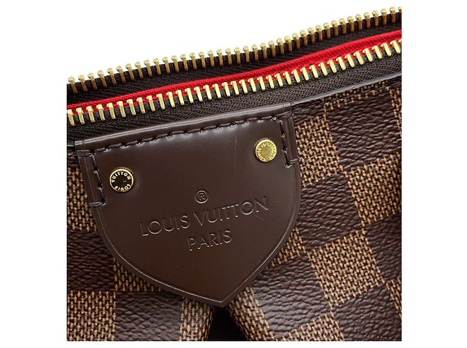 Borsa Louis Vuitton Damier Ebene Siena PM Marrone - vista 7