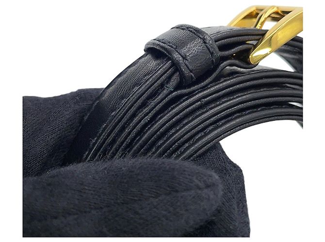 Borsa Prada in Nappa Gaufre raggruppata Nero - vista 10