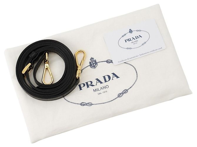 Borsa Prada in Nappa Gaufre raggruppata Nero - vista 19