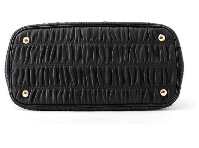 Borsa Prada in Nappa Gaufre raggruppata Nero - vista 3