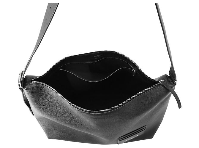 Borsa a tracolla Balenciaga in pelle nera Nero - vista 5