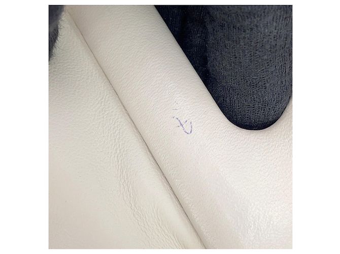 Borsa a tracolla Bottega Veneta Medium in nylon e pelle Bianco Giallo - vista 8