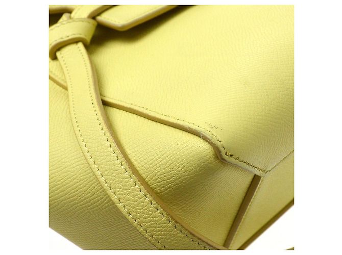 Céline Celine Belt Leather Micro Yellow - view 7