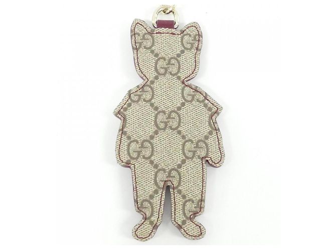 Portachiavi Gucci 844247 JAAJU Beige Marrone scuro - vista 3