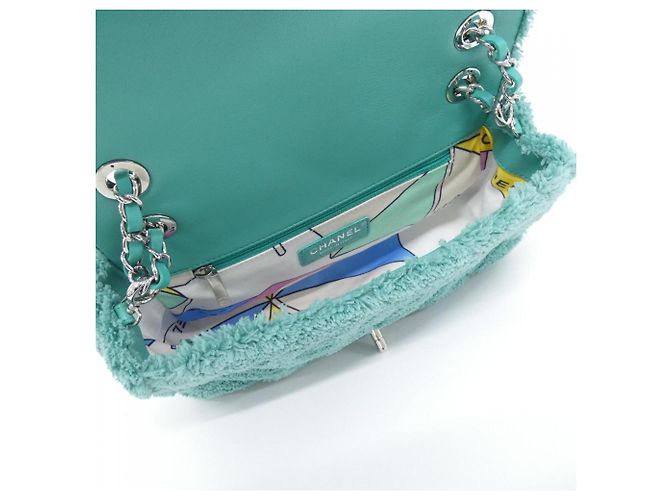 Borsa a tracolla Chanel verde - vista 7