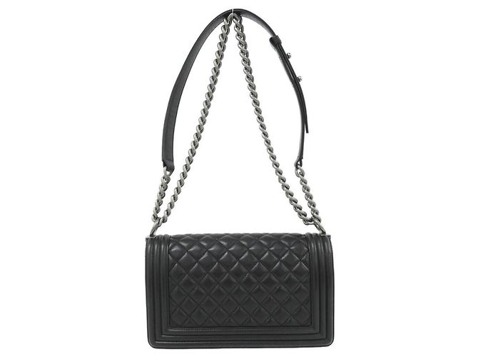 Le Boy Bolsa de Ombro Chanel Boy Line 67086 Preto - vista 2