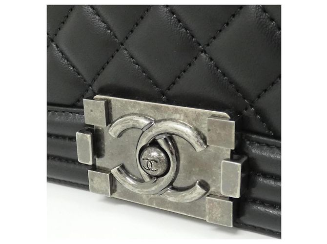 Le Boy Bolsa de Ombro Chanel Boy Line 67086 Preto - vista 4
