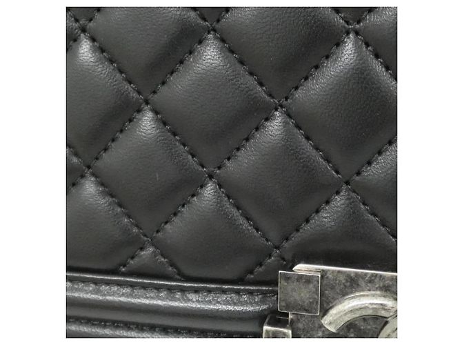 Le Boy Bolsa de Ombro Chanel Boy Line 67086 Preto - vista 6