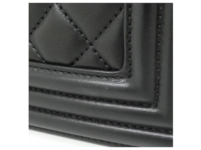 Le Boy Bolsa de Ombro Chanel Boy Line 67086 Preto - vista 7