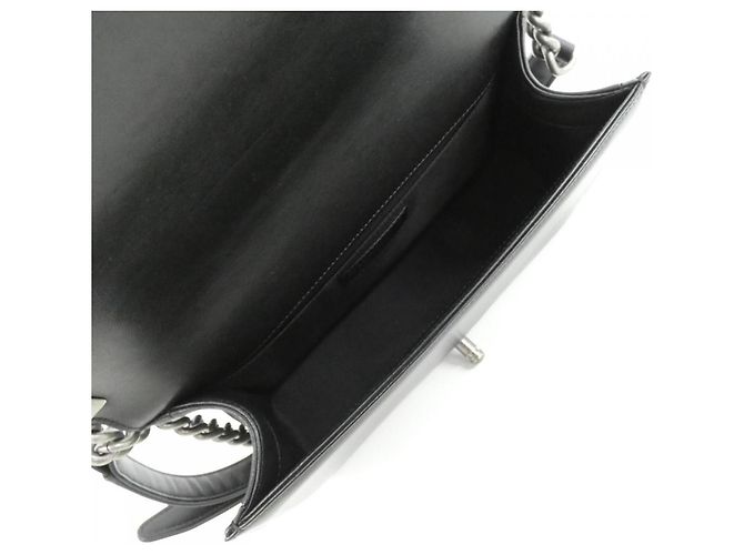 Le Boy Bolsa de Ombro Chanel Boy Line 67086 Preto - vista 9
