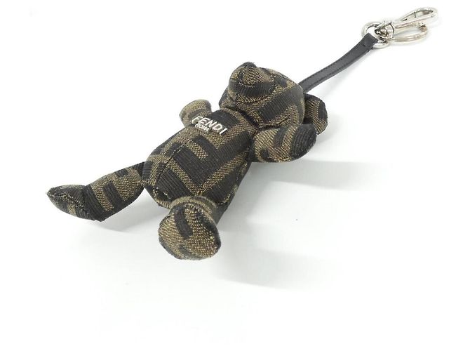 Portachiavi Fendi 7AP085 ASIE Marrone Argento - vista 4