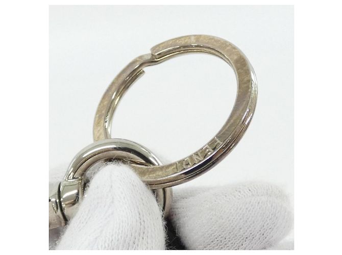 Portachiavi Fendi 7AP085 ASIE Marrone Argento - vista 6