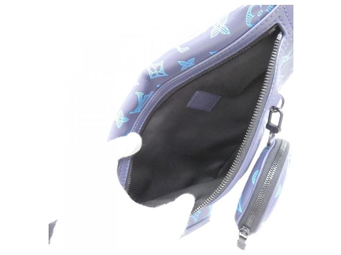 Bolso Duo Sling Monogram Shadow Louis Vuitton Negro Azul Azul marino Monograma - vista 7