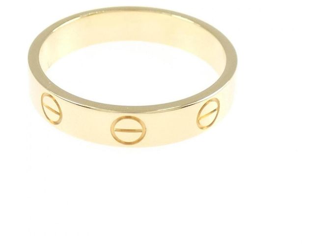 Anello Mini Love Cartier in oro giallo 18K - vista 2