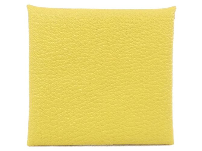 Hermès Hermes Bastia Verso 078479CK Coin Case Amarillo - vista 2