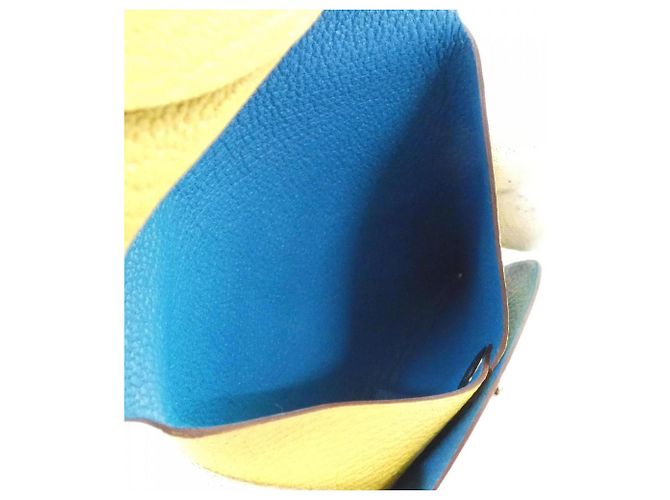 Hermès Hermes Bastia Verso 078479CK Coin Case Amarillo - vista 3