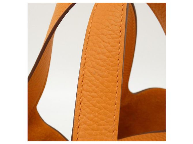 Hermès Borsa Hermes Picotin Lock PM Arancione - vista 4