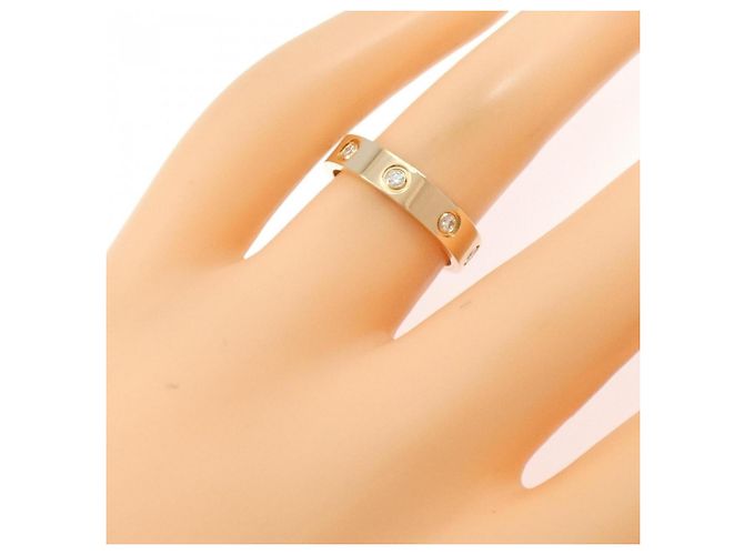 Cartier Mini Love Ring Vollbesetzt mit Diamanten - Ansicht 4