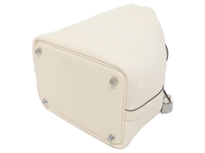 Hermès Borsa Hermes Picotin Lock PM Bianco - vista 2