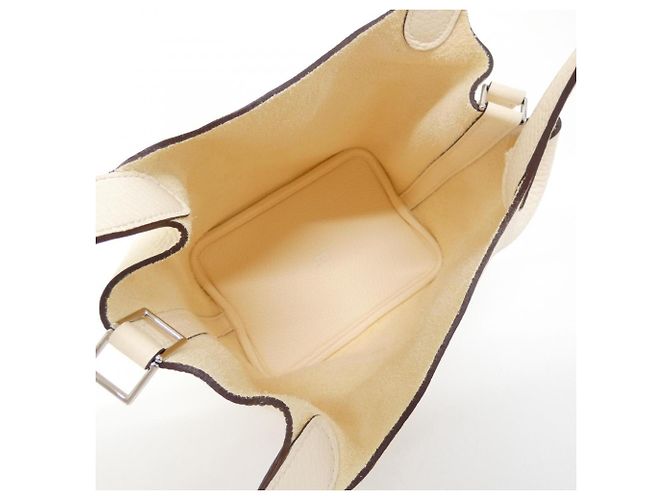 Hermès Borsa Hermes Picotin Lock PM Bianco - vista 6