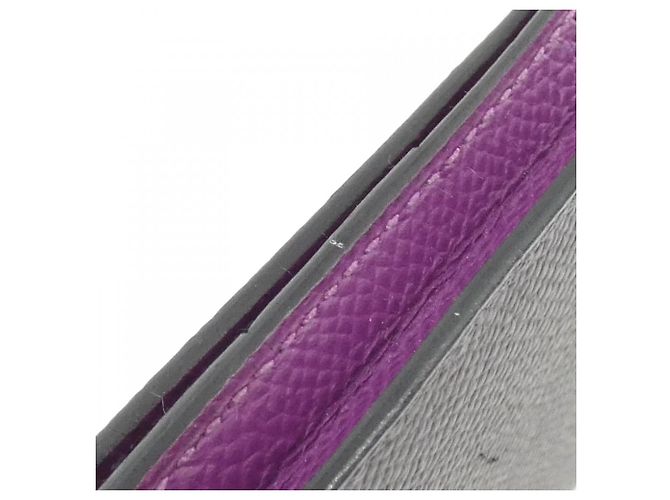 Hermès Cartera Hermes Bearn Soufflé Verso Púrpura - vista 4