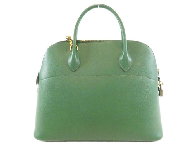 Hermès Borsa a mano Hermes Bolide 35cm in Verde - vista 2